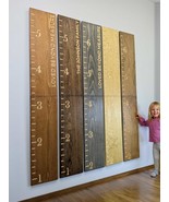 JUMBO Custom Growth Chart Ruler 2 to 6.5 FEET | Engraved Family Name Ruler - €24,87 EUR+