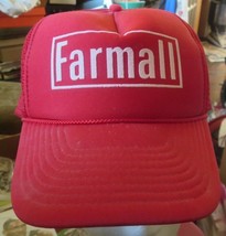 Nissun Farmall Trucker Snapback Red White Hat Cap - £7.58 GBP