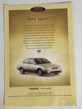 Toyota Print Ad Advertisement Vintage 1998 pa7 - £3.88 GBP