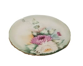 Vintage R &amp; C Bavaria Hand Painted Monbijou Chrysanthemum Lillies White ... - £17.96 GBP