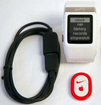 Nike+ Plus Foot Sensor Pod GPS Sport Watch WHITE/Silver TomTom fitness r... - $45.09