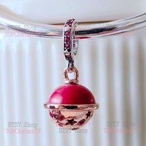 2023 Summer Release Two Tone Planet Mars Murano &amp; Sparkling Dangle Charm  - £14.22 GBP