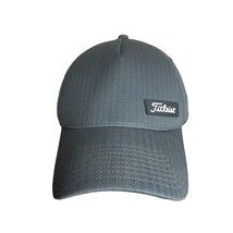 Tiltest Gray Mens Golf Hat A-Flex Size M/L  StitchFit Logo Sport Lightly... - £10.46 GBP