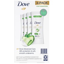 Dove Antiperspirant Deodorant Cool Essentials, 2.6 Ounce (Pack of 4) - £20.81 GBP