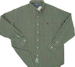 NEW Vintage Polo Ralph Lauren Blake Style Shirt! Med  Green Plaid  Heavi... - $44.99