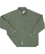 NEW Vintage Polo Ralph Lauren Blake Style Shirt! Med  Green Plaid  Heavi... - $821.73 MXN