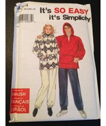 Simplicity 8314 Sewing Pattern, Misses&#39;, Men&#39;s and Teens&#39; Top and Pants,... - £7.78 GBP