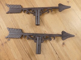 SET OF 2 CAST IRON WEATHERVANE DIRECTION ARROWS RUSTIC FARMHOUSE WELDING... - €29,27 EUR SET OF 2 CAST IRON WEATHERVANE DIRECTION ARROWS RUSTIC FARMHOUSE WELDING... - €29,27 EUR