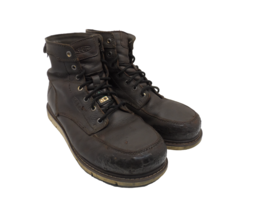 Keen Men&#39;s 6&quot; San Jose Aluminum Toe WP Work Boots 1023250D Brown/Black S... - £45.54 GBP
