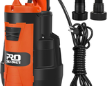 3500 GPH 1HP Submersible Clean/Dirty Water Pump with Build-In Float Swit... - $122.27
