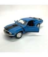 ERTL 1:18 Scale Blue 1970 Ford Mustang Boss 302 Diecast Car - Shaker Hood - $40.87 CAD
