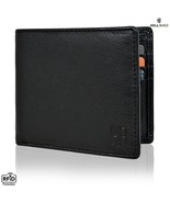&quot;HILL BIRD&quot; Mens RFID Blocking Bi-fold Wallet Soft Genuine Leather Black... - £14.77 GBP