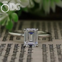 2.00 ct Emerald Moissanite Diamond Engagement Wedding Solitaire Ring in ... - $3,734.05 MXN