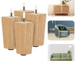 Yes4All 4.5 Inches Square Wood Furniture Legs Set of 4 - Wooden Replacem... - £28.32 GBP