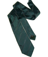 NWT Giorgio Armani Collezioni Men&#39;s Silk Teal Woven Stripe Tie NEW - £19.73 GBP