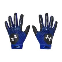 Under Armour UA Clean Up Baseball Batting Gloves Mens Medium Blue Black ... - $21.99