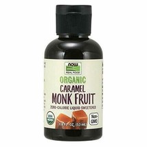 NOW Foods, Organic Liquid Monk Fruit, Zero-Calorie Sweetener, Caramel, 1.8-Ounce - £12.50 GBP