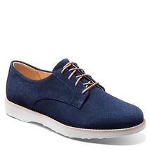 Samuel Hubbard Women's Free 2.0 Lace Up Suede Oxford Navy Size 5.5 - $55.43