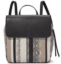 Fossil Claire Patchwork Leather Backpack SHB2305186 Black Python Snake NWT FS - £69.68 GBP