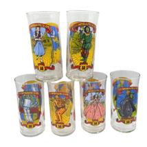 Wizard of Oz 50th Anniversary Coca Cola Collector Glasses 1989 Set of 6 Vintage - £46.30 GBP