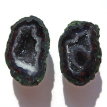 Tabasco Mexican Geode Polished Halves for Earrings Jewelry and Display Tab1206 - £13.75 GBP