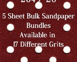 Milwaukee 2649-20 - 1/4 Sheet - 17 Grits - No-Slip - 5 Sandpaper Bulk Bu... - £3.90 GBP