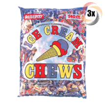 3x Bags Alberts Ice Cream Fruit Chews Assorted Flavors | 240 Candies Per Bag - £24.45 GBP