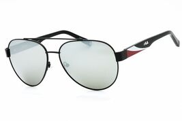 FILA SFI181 0BLA Black/Silver 61-15-145 Sunglasses New Authentic - $35.81