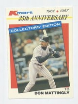 Don Mattingly 1987 K-Mart Collector’s Edition #28 New York Yankees MLB Card - £0.94 GBP