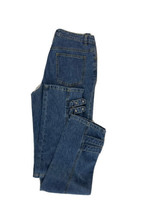 Vintage TOGETHER Womens Jeans Denim Blue With Buckles On THE Cuffs Size 8 - £12.35 GBP