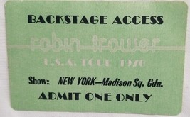 ROBIN TROWER - VINTAGE ORIGINAL 1976 CLOTH TOUR CONCERT BACKSTAGE PASS *... - £15.84 GBP