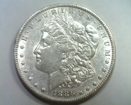 1886 Morgan Silver Dollar About Uncirculated Au Nice Original Coin Bobs Coins - £43.95 GBP