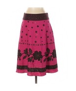 Liz Claiborne Floral Print and Polka dot midi skirt Petities size 2P - $425.46 MXN