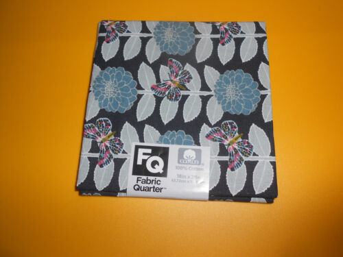 Primary image for Fat Quarter (new) BUTTERFLIES & FLOWERS