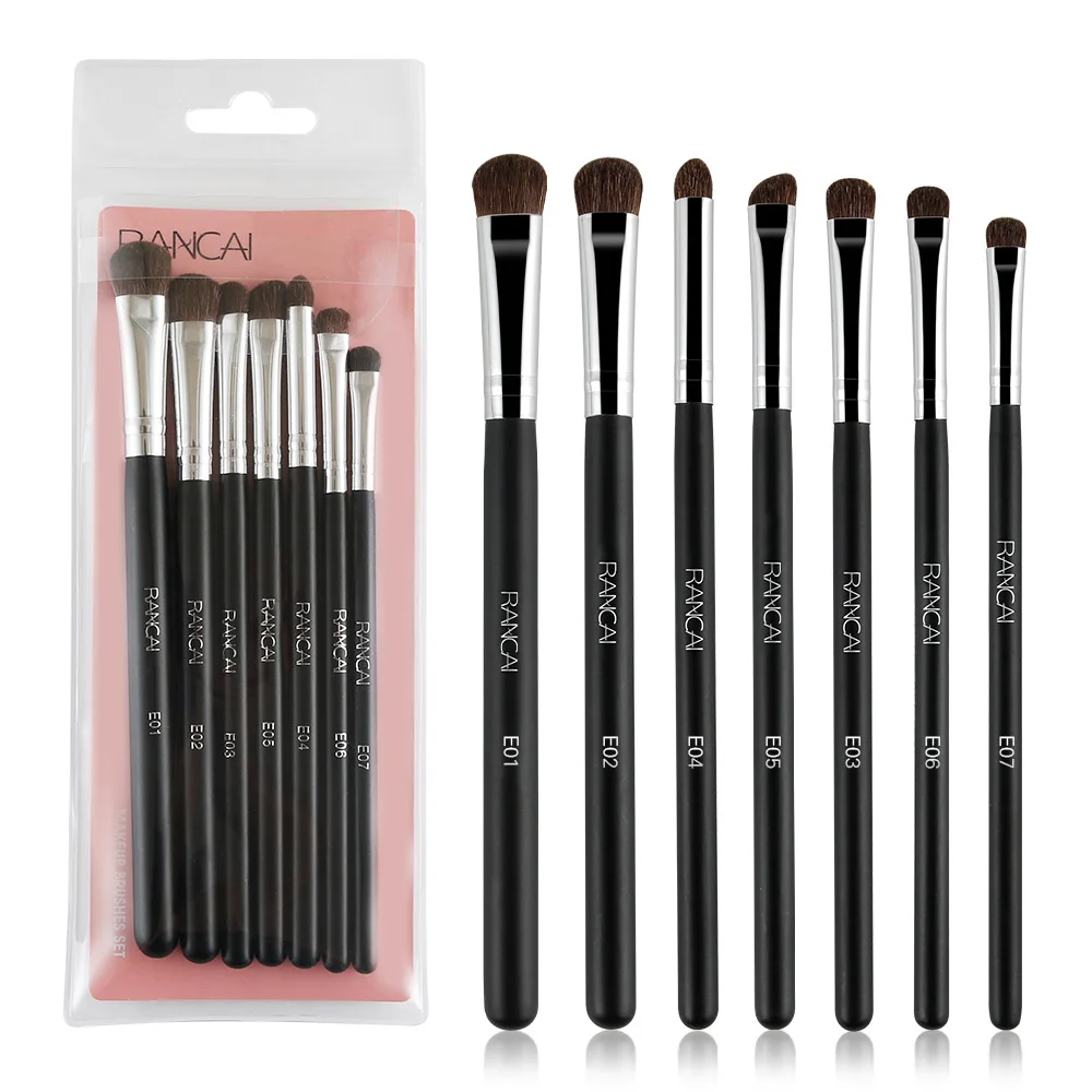 Shadow makeup brushes set natural animal horse pony soft hair cosmetics blending smudge thumb200