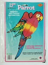 1983 Beistle Parot Art Tissue Decoration 17&quot; New In Packaging - £7.90 GBP