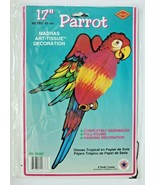 1983 Beistle Parot Art Tissue Decoration 17&quot; New In Packaging - £7.98 GBP