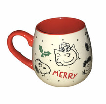 NEW Gibson Peanuts Merry Holiday Mug - Lucy, Sally Brown, Snoopy - £14.77 GBP