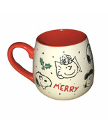 NEW Gibson Peanuts Merry Holiday Mug - Lucy, Sally Brown, Snoopy - £14.53 GBP