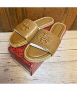 Tory Burch Everly Leather Espadrille Slide - Caramel - Size 7.5 - €170,15 EUR