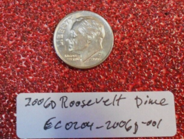 2006 D Roosevelt Dime Double Rim Strike Error; Vintage Old Coin Money - £6.28 GBP