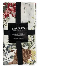 Lauren by Ralph Lauren Set of 4 Napkins Floral Pine Print - £25.95 GBP
