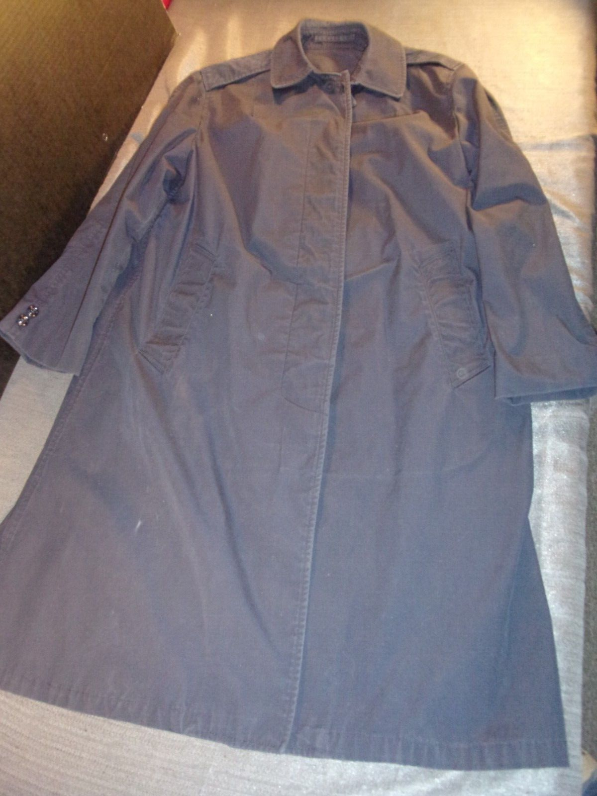 NWOT USAF U.S. AIR FORCE WOMENS ALL WEATHER DARK BLUE RAIN COAT  14L - £32.36 GBP