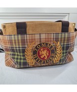 Vintage Tommy Hilfiger Tote Purse MCMLXXXV Embroidered Lion Plaid Cordur... - $64.28 CAD