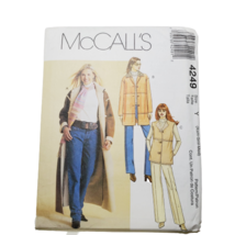 McCalls 4249 Sewing Pattern Womens Sz XS-M 4-14 Coat Jacket Vest Uncut - £11.73 GBP