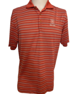 Nike Golf Fit Dry Men's Golf Shirt TPC Myrtle Beach Orang Striped Medium - €32,38 EUR