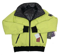 NEW $395 Nils Julie Ski Jacket!  Reversible Black to Bright Yellow Puffer - £175.63 GBP