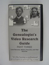 The Genealogist&#39;s Video Research Guide Part 3 VHS Video Tape - £25.43 GBP