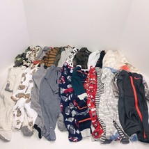 Baby Boy 0-3 Months Mixed Lot Bundle 20 Pieces Sleeper One Piece Outfits... - £38.91 GBP
