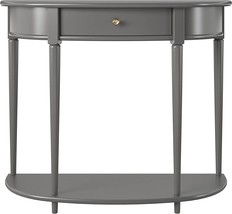 Ameriwood Home Aurora Half-Moon Console Table, Gray - £106.30 GBP